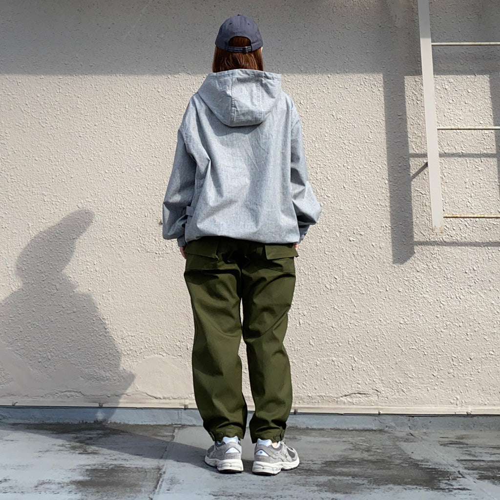 SASSAFRAS『GARDENER BUD SMOCK(PLANE WEAVE)』(HEATHER GRAY)