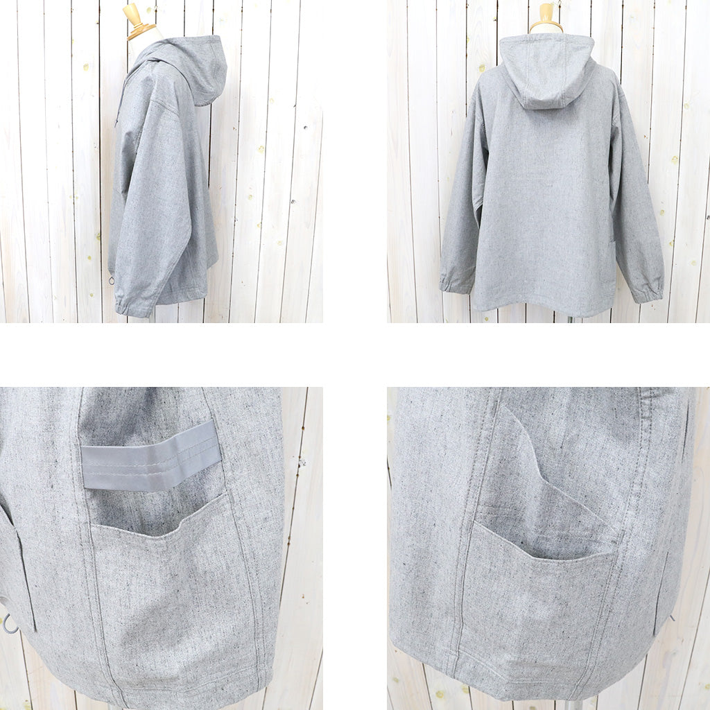 SASSAFRAS『GARDENER BUD SMOCK(PLANE WEAVE)』(HEATHER GRAY)