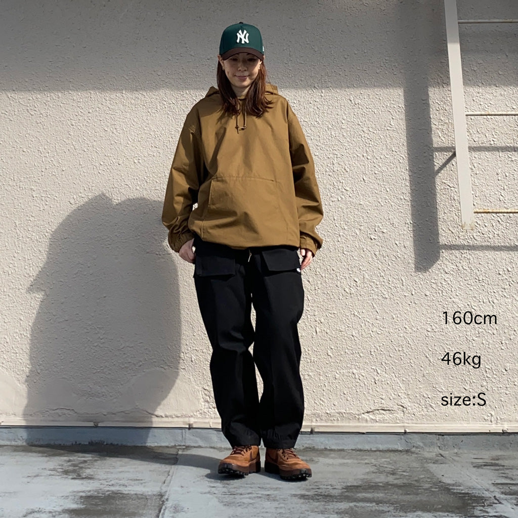 SASSAFRAS『DIGS CREW PANTS 4/5(CANVAS)』(BLACK)