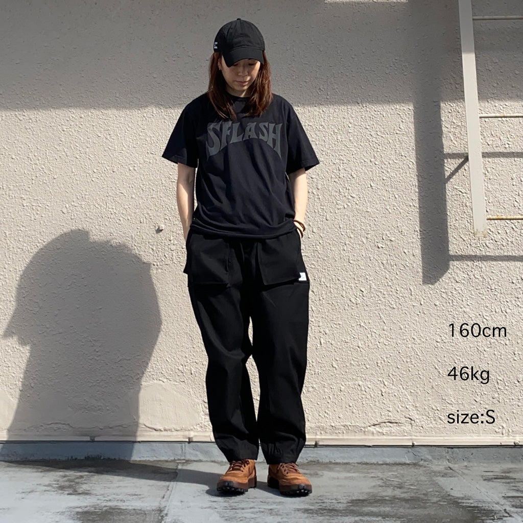 SASSAFRAS『DIGS CREW PANTS 4/5(CANVAS)』(BLACK)