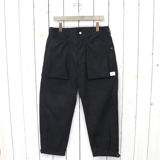 SASSAFRAS『DIGS CREW PANTS 4/5(CANVAS)』(BLACK)