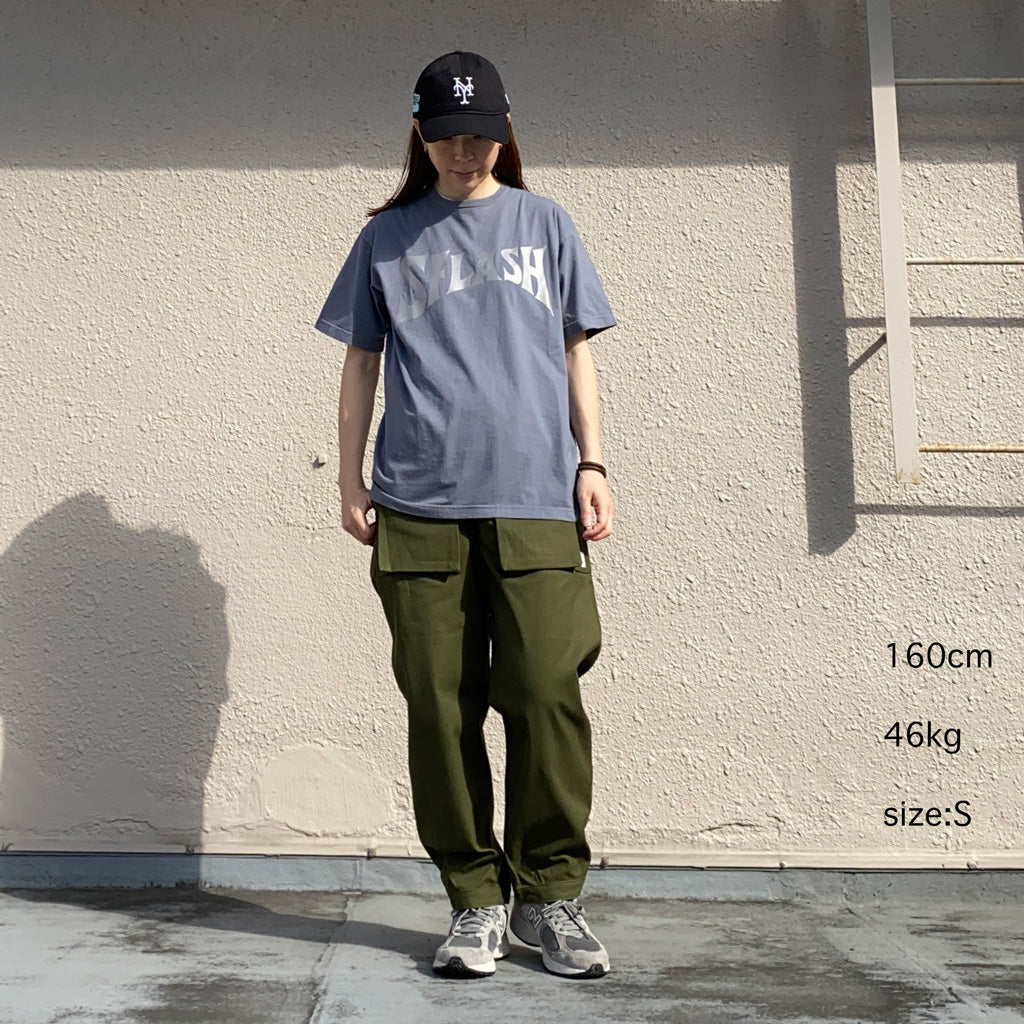 SASSAFRAS『DIGS CREW PANTS 4/5(CANVAS)』(OLIVE)