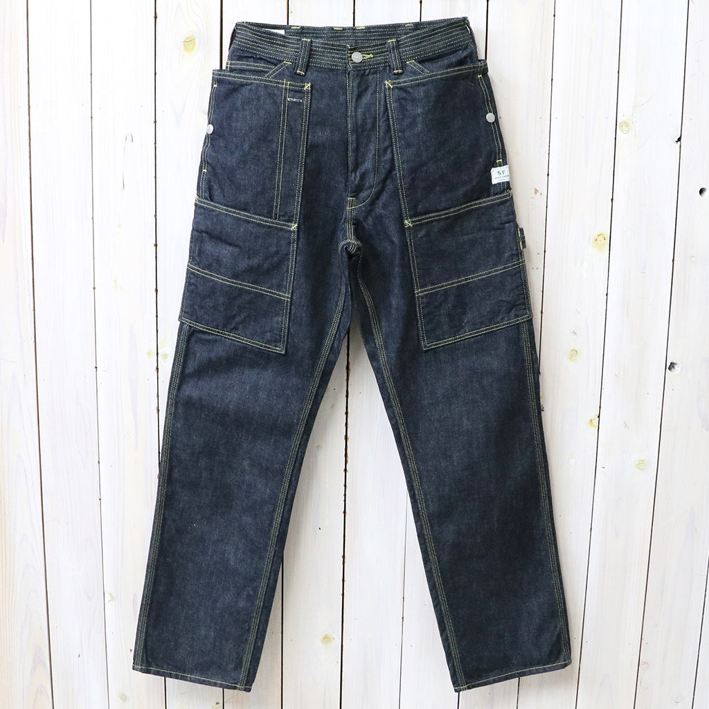 SASSAFRAS : FALL LEAF TOUGH PANTS(13.5oz DENIM) (INDIGO)