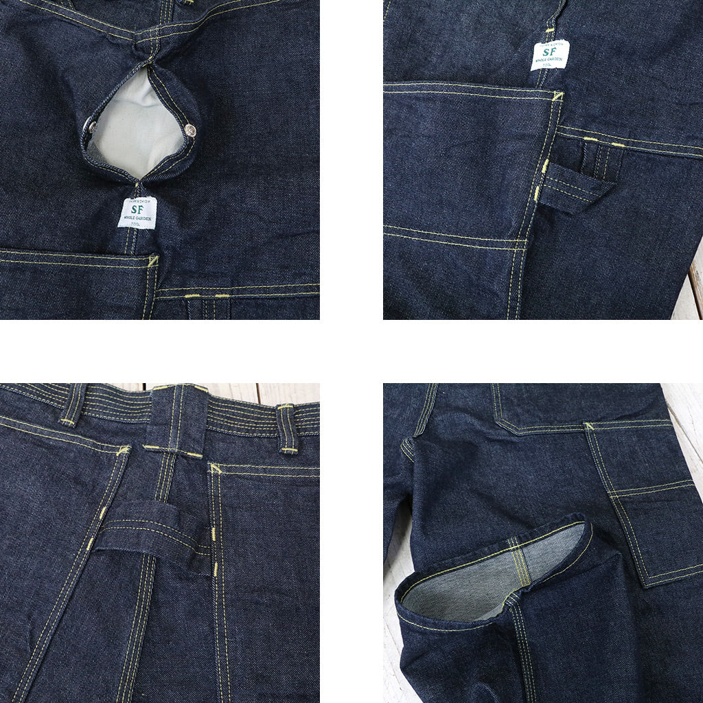 SASSAFRAS : FALL LEAF TOUGH PANTS(13.5oz DENIM) (INDIGO)