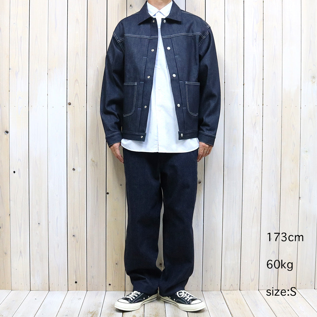 SASSAFRAS『GARDENERS JACKET(13oz SLAB DENIM)-WHITE STICHT』