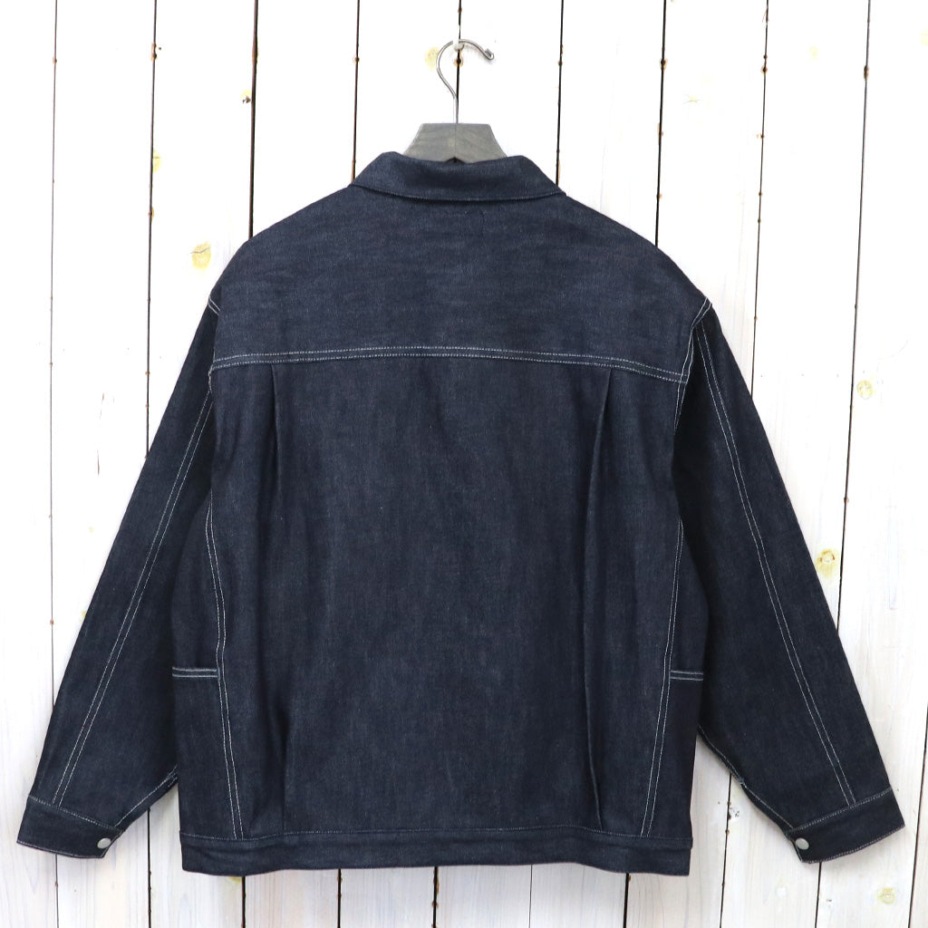 SASSAFRAS『GARDENERS JACKET(13oz SLAB DENIM)-WHITE STICHT』