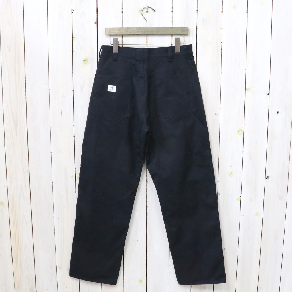 SASSAFRAS『W SPRAYER 5 PANTS(SELVEDGE DUCK)』(BLACK)