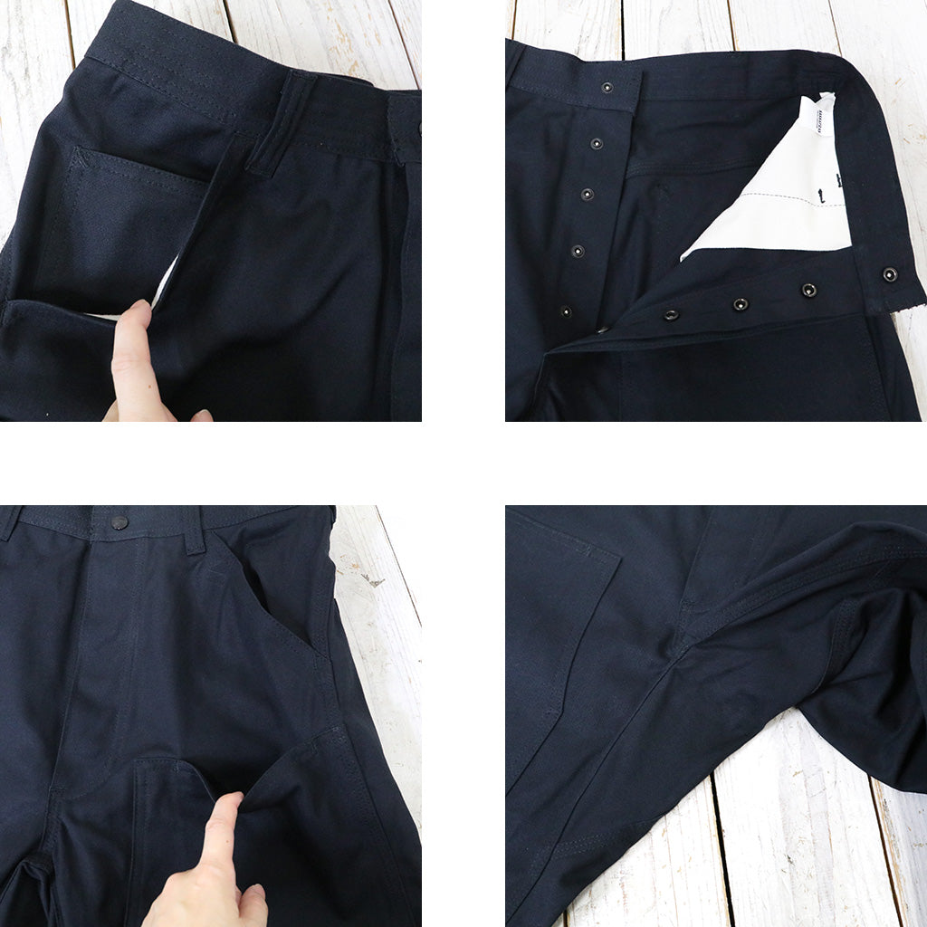 SASSAFRAS『W SPRAYER 5 PANTS(SELVEDGE DUCK)』(BLACK)