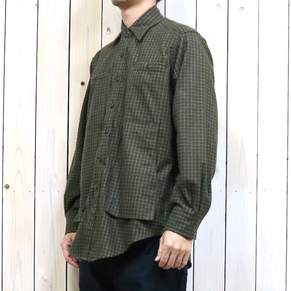 SASSAFRAS『FEEL SUN HALF(CHECK FLANNEL)』(BROWN)