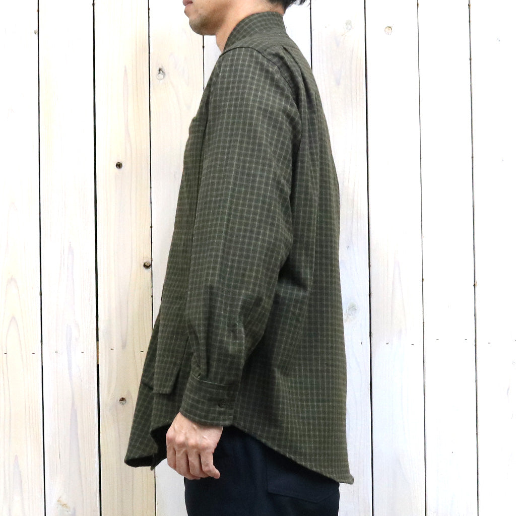 SASSAFRAS『FEEL SUN HALF(CHECK FLANNEL)』(BROWN)