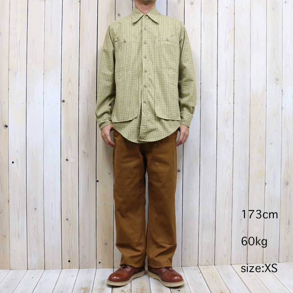 SASSAFRAS『FEEL SUN HALF(CHECK FLANNEL)』(BEIGE)