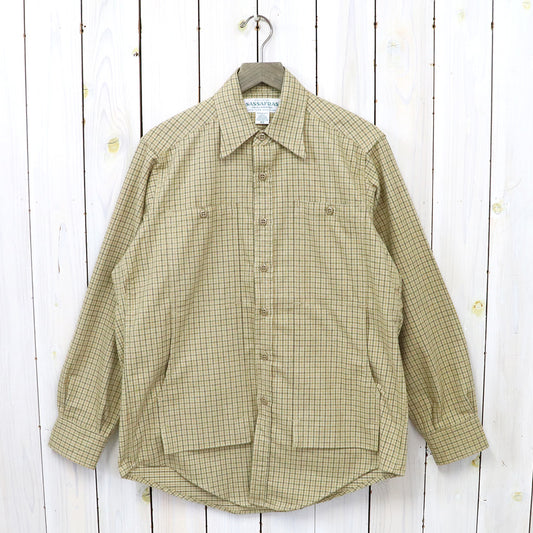 SASSAFRAS『FEEL SUN HALF(CHECK FLANNEL)』(BEIGE)
