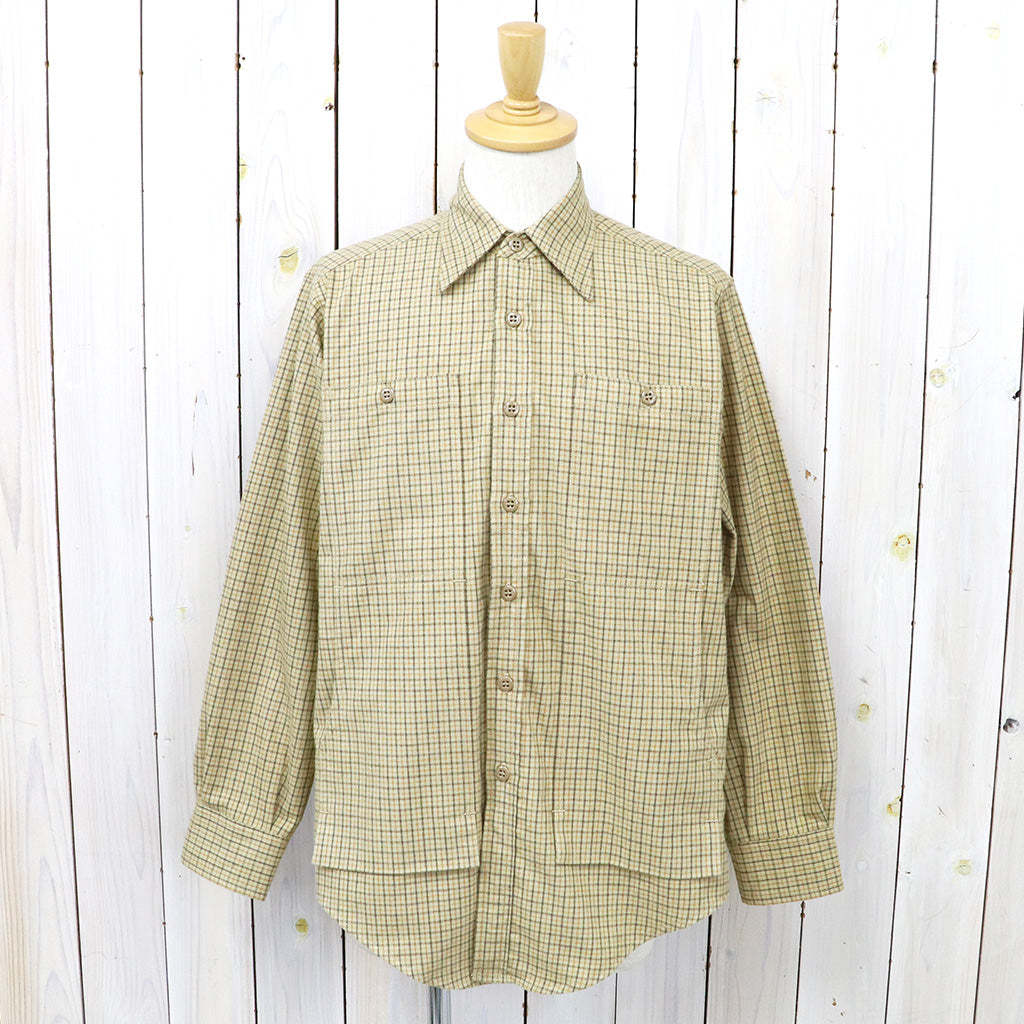 SASSAFRAS『FEEL SUN HALF(CHECK FLANNEL)』(BEIGE)