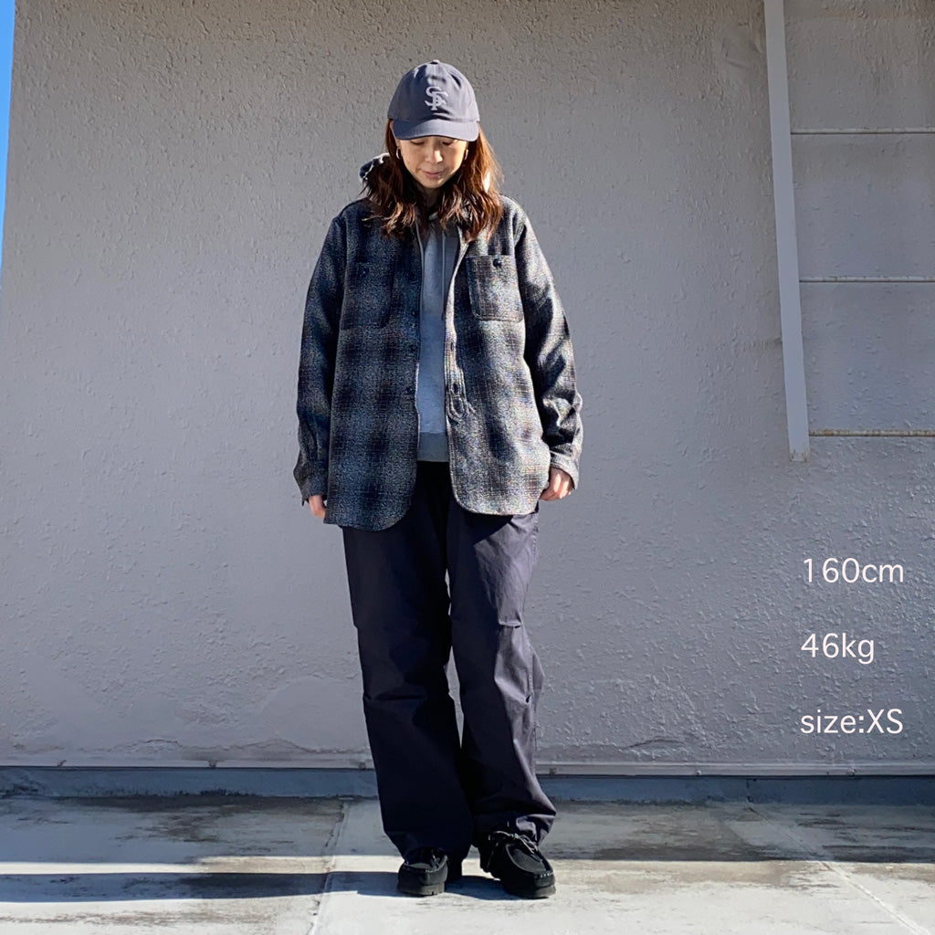 SASSAFRAS『GARDENING AT NIGHT SHIRT(HEAVY FLANNEL)』(BLACK CHECK)