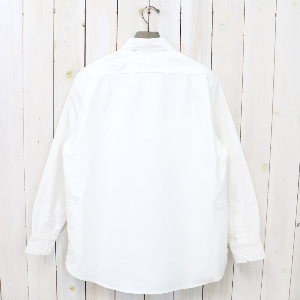 SASSAFRAS『GARDENING AT NIGHT SHIRT(MILITARY MOLESKIN)』(WHITE)