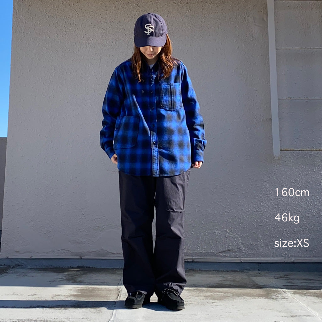 SASSAFRAS『DIGGIN SHIRT(HOMBRE CHECK)』(BLUE/BLACK)