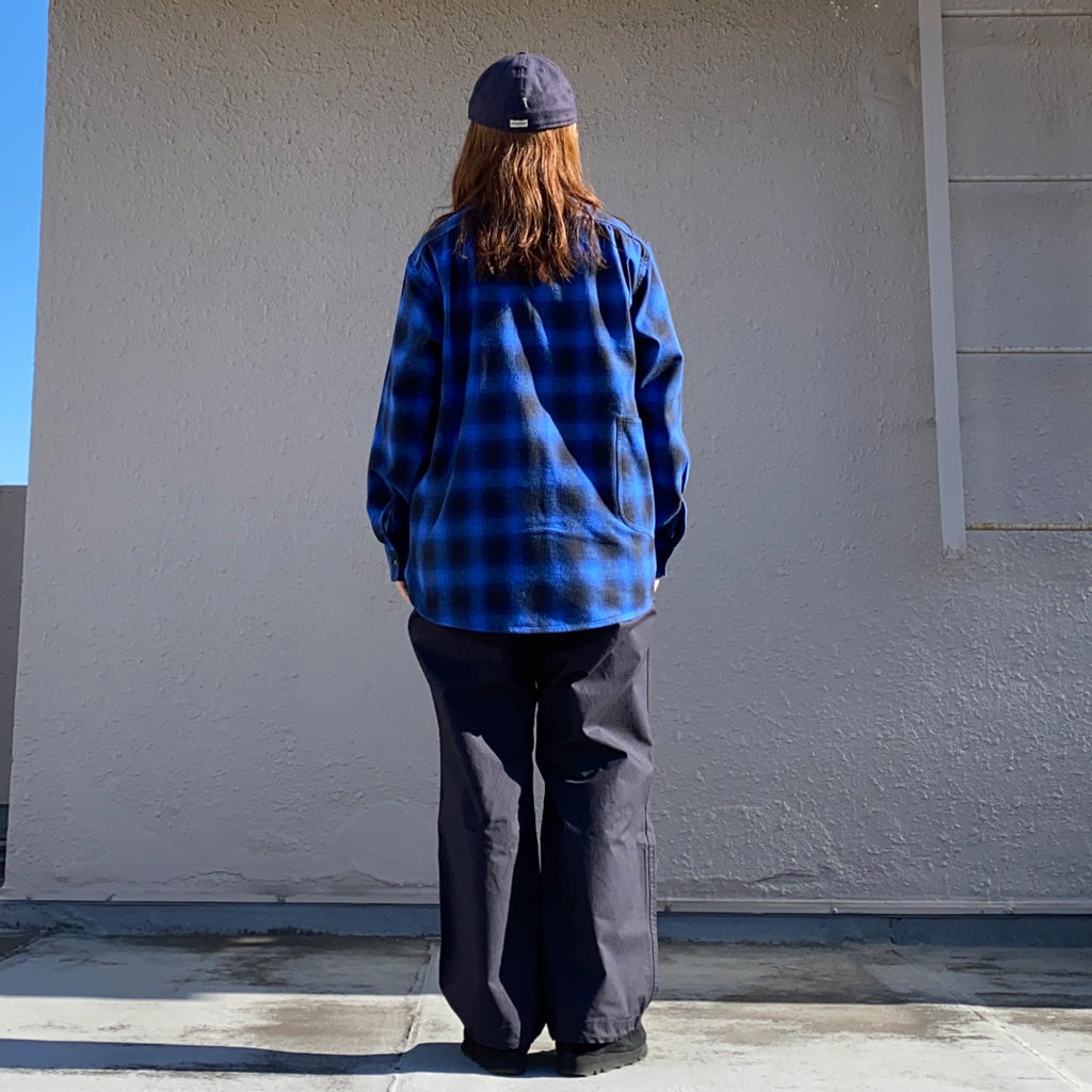 SASSAFRAS『DIGGIN SHIRT(HOMBRE CHECK)』(BLUE/BLACK)