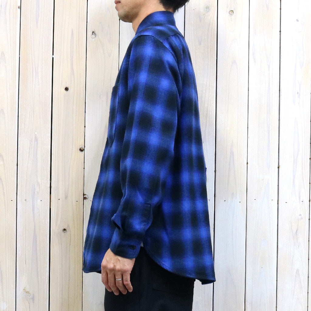 SASSAFRAS『DIGGIN SHIRT(HOMBRE CHECK)』(BLUE/BLACK)