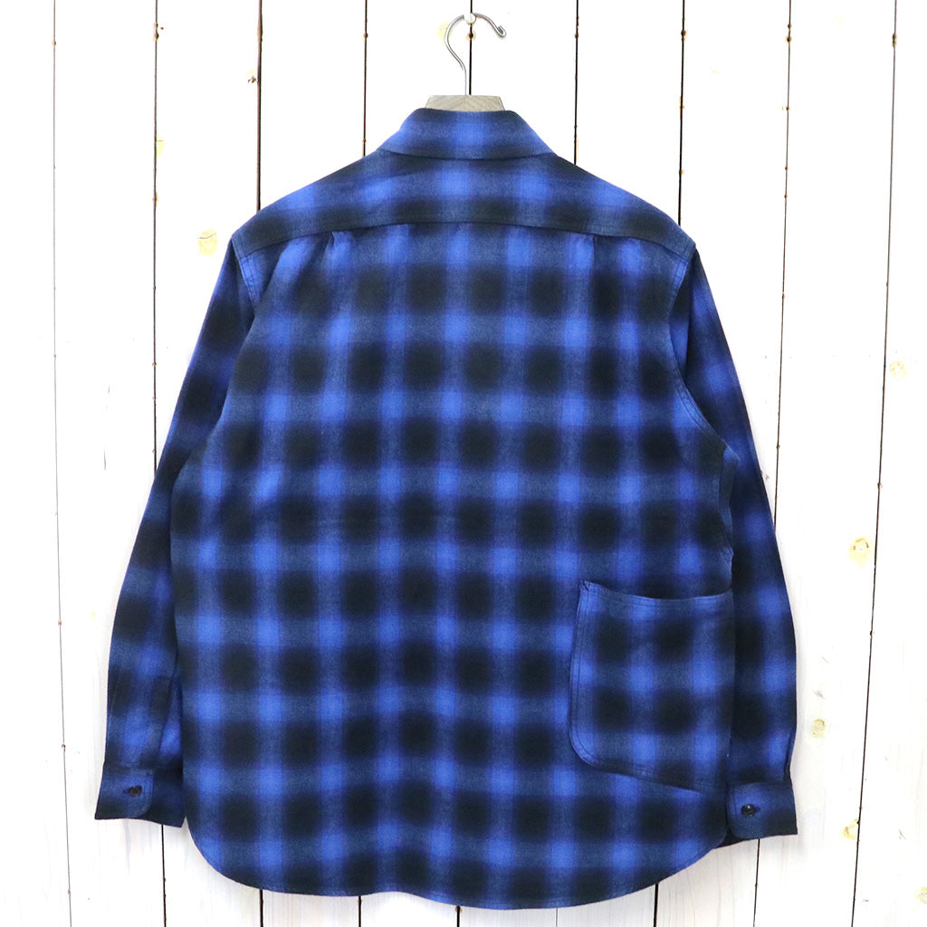 SASSAFRAS『DIGGIN SHIRT(HOMBRE CHECK)』(BLUE/BLACK)