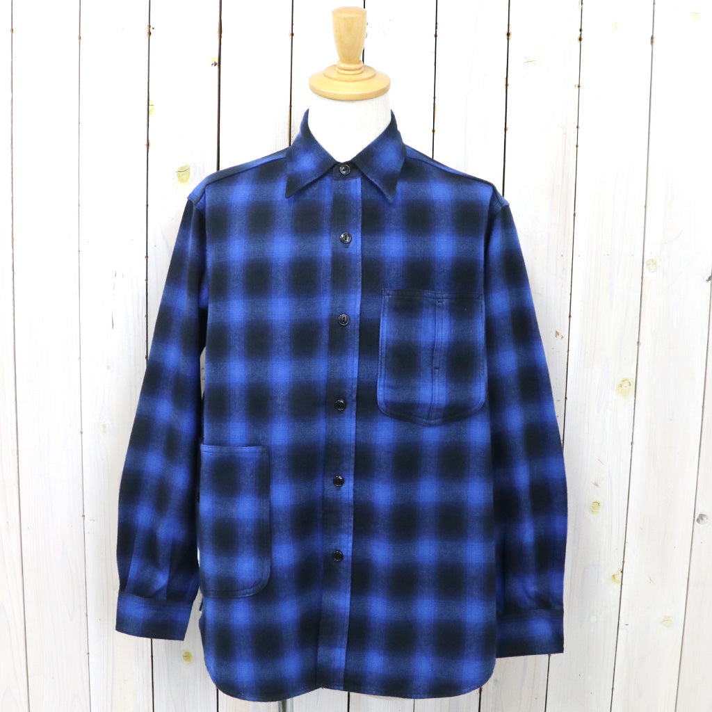 SASSAFRAS『DIGGIN SHIRT(HOMBRE CHECK)』(BLUE/BLACK)