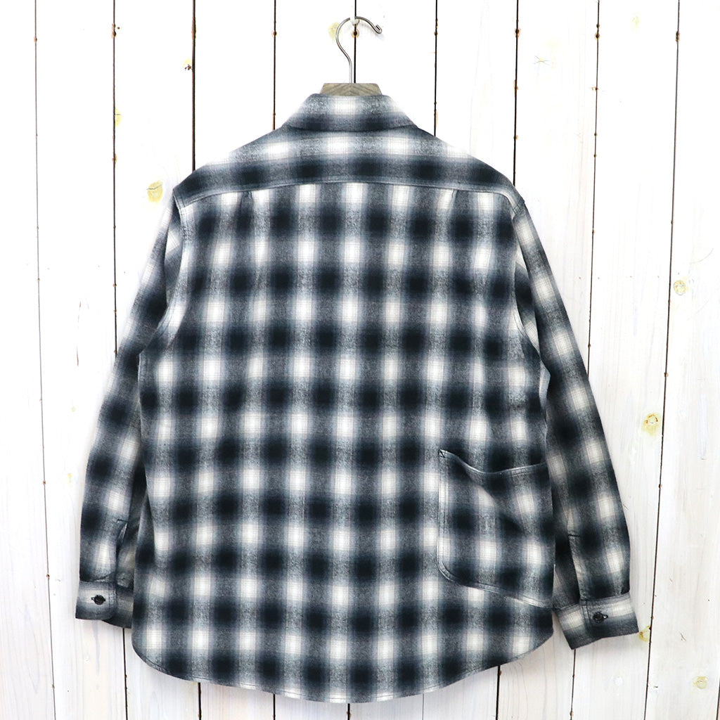 SASSAFRAS『DIGGIN SHIRT(HOMBRE CHECK)』(WHITE/BLACK)