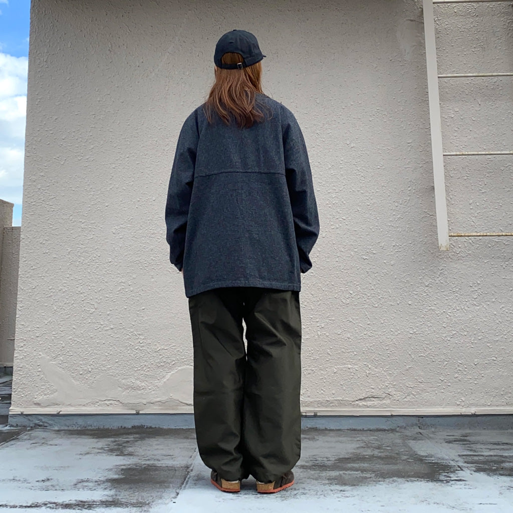 SASSAFRAS『DIGS CREW CARDE JACKET(TWEEDY COTTON)』(BLACK)