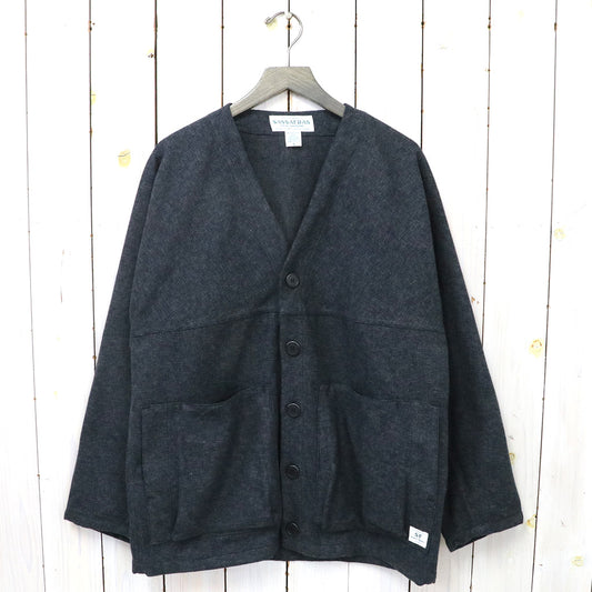 SASSAFRAS『DIGS CREW CARDE JACKET(TWEEDY COTTON)』(BLACK)