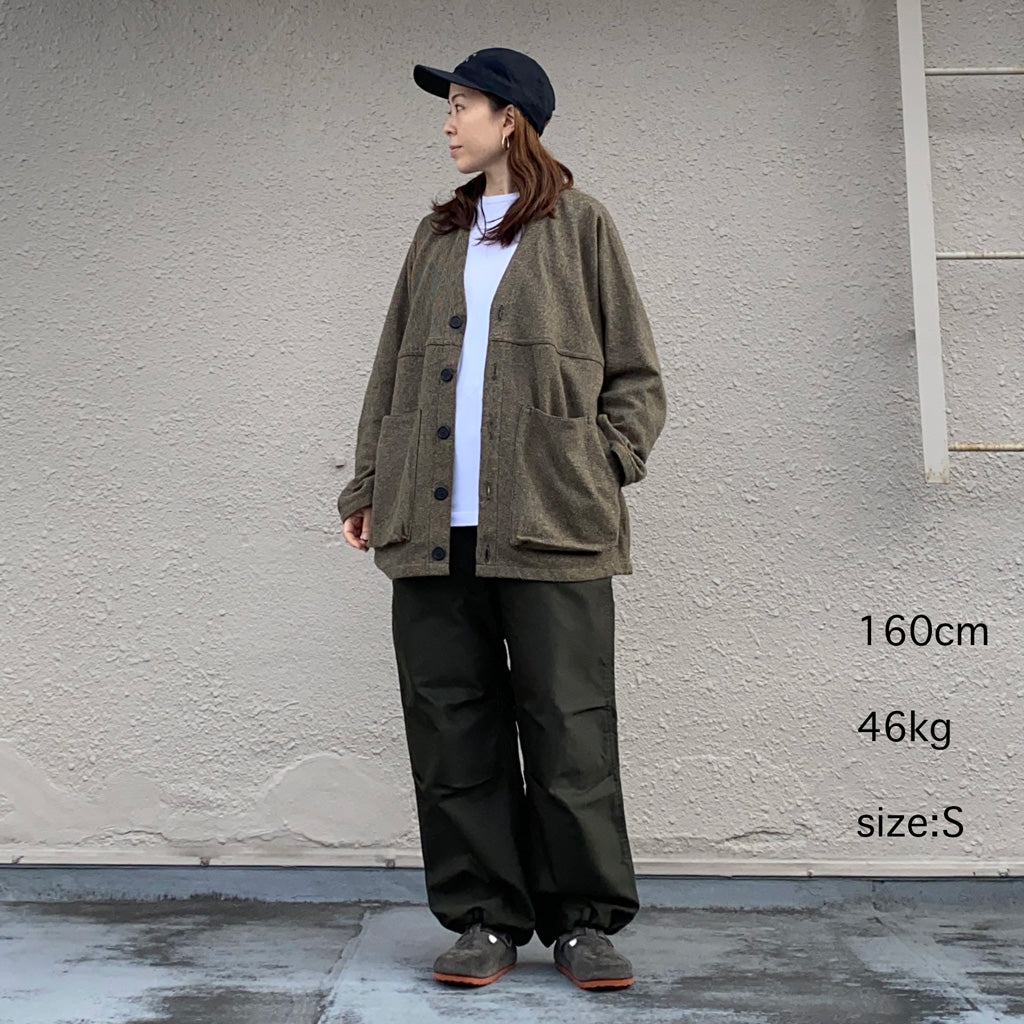 SASSAFRAS『DIGS CREW CARDE JACKET(TWEEDY COTTON)』(BEIGE)