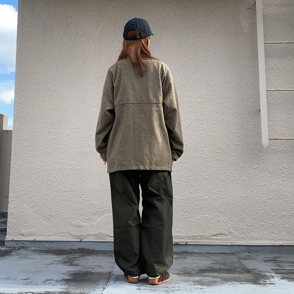 SASSAFRAS『DIGS CREW CARDE JACKET(TWEEDY COTTON)』(BEIGE)