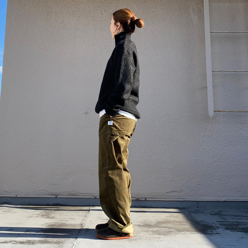 SASSAFRAS『FALL LEAF GARDENER PANTS(9W CORDUROY)』(OLIVE)