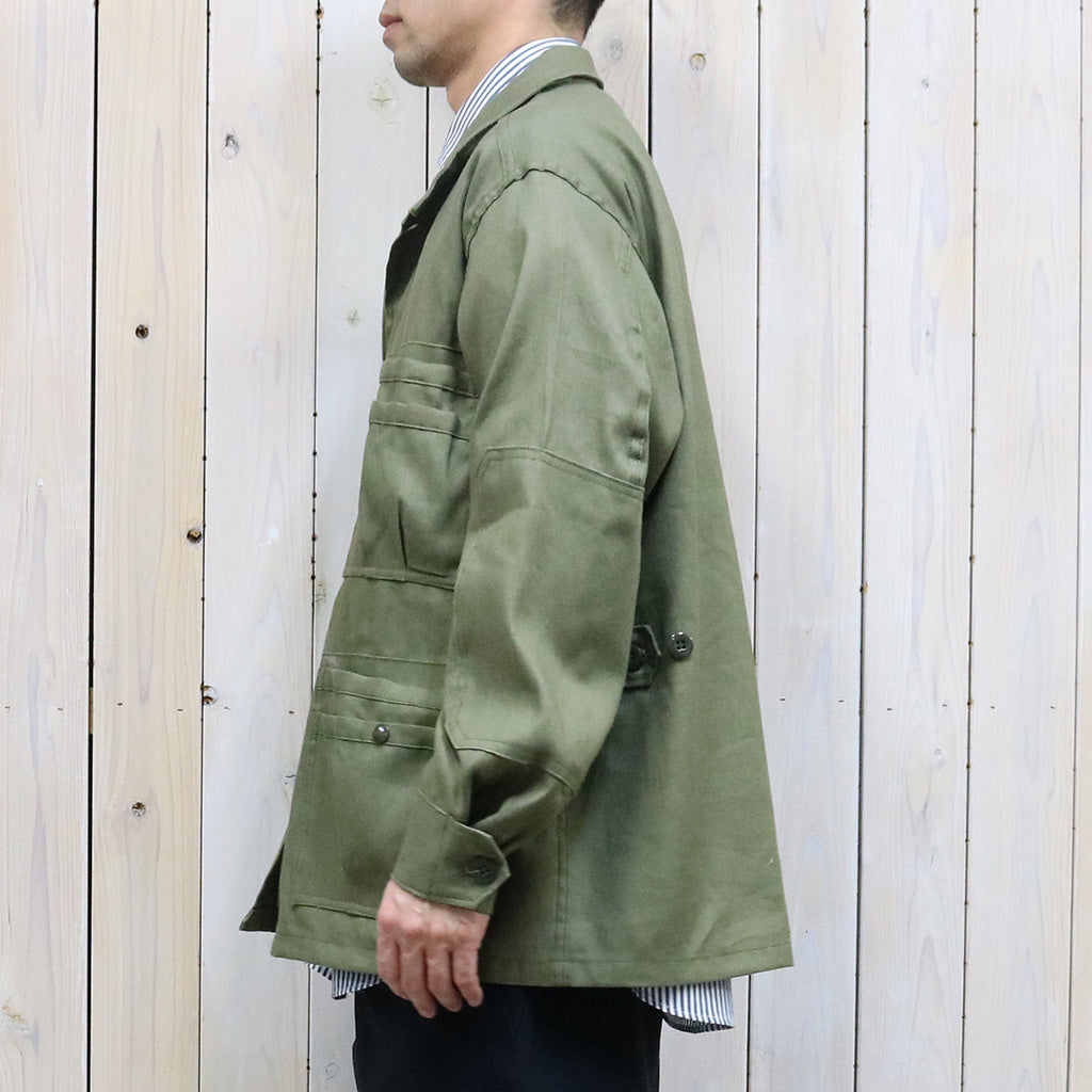 SASSAFRAS『OVERGROWN FATIGUE JACKET(L/C OXFORD)』(OLIVE)