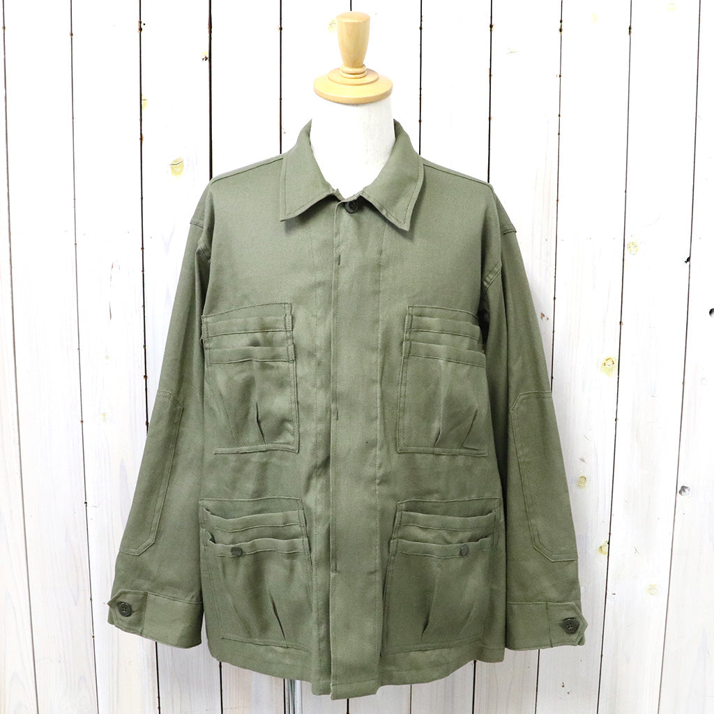 SASSAFRAS『OVERGROWN FATIGUE JACKET(L/C OXFORD)』(OLIVE)