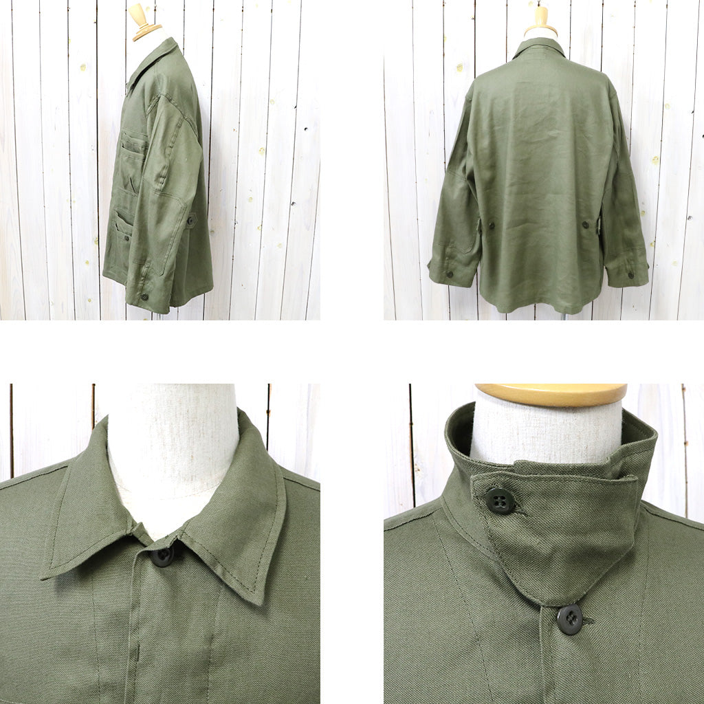 SASSAFRAS『OVERGROWN FATIGUE JACKET(L/C OXFORD)』(OLIVE)