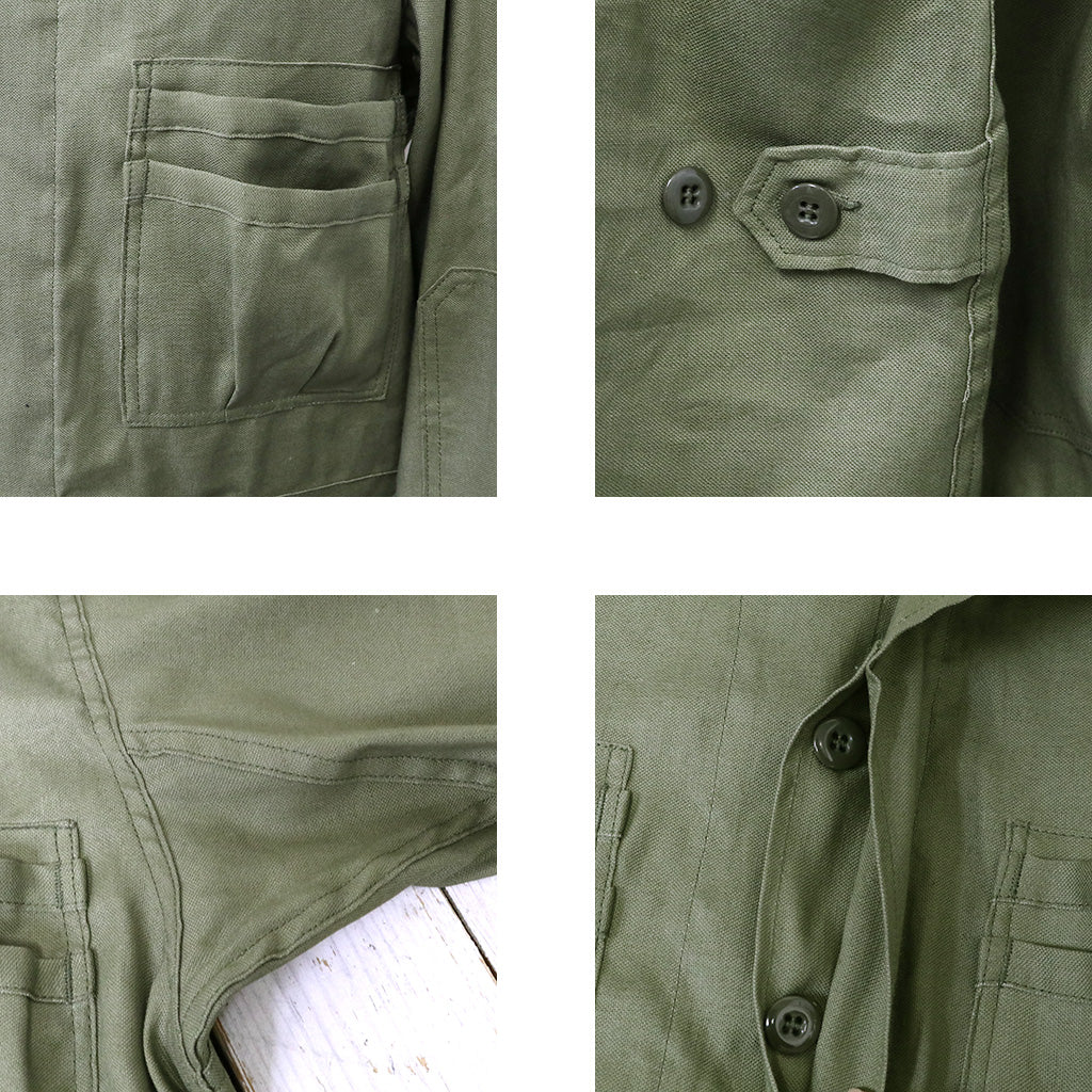 SASSAFRAS『OVERGROWN FATIGUE JACKET(L/C OXFORD)』(OLIVE)