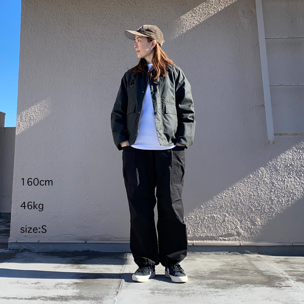 SASSAFRAS『OVERGROWN PANTS(C/N RIPSTOP)』(BLACK)