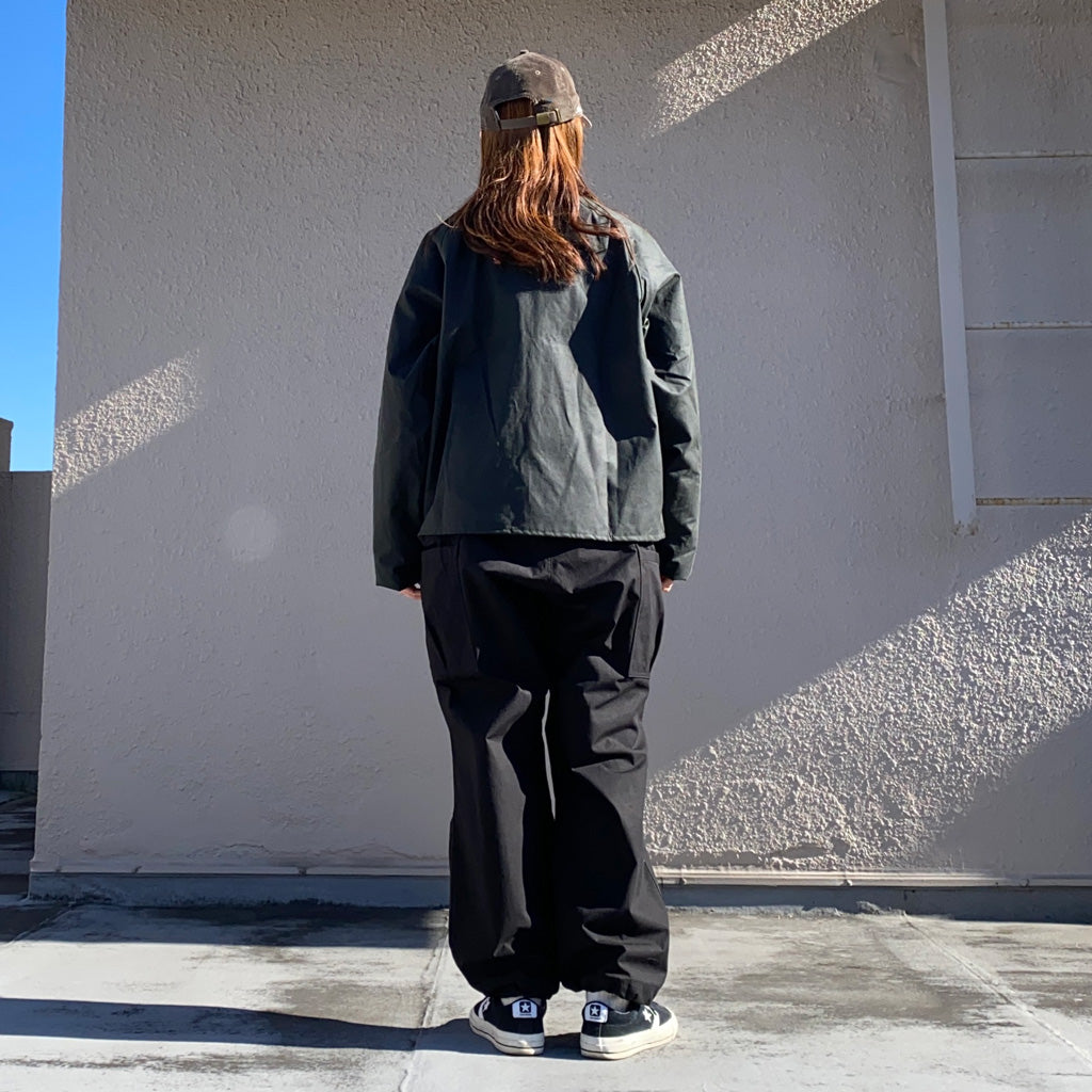 SASSAFRAS『OVERGROWN PANTS(C/N RIPSTOP)』(BLACK)