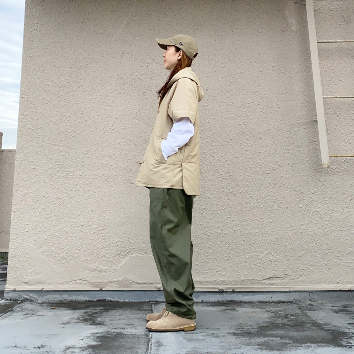 SASSAFRAS『SEED BOMB BUD JACKET 1/2(60/40)』(BEIGE)