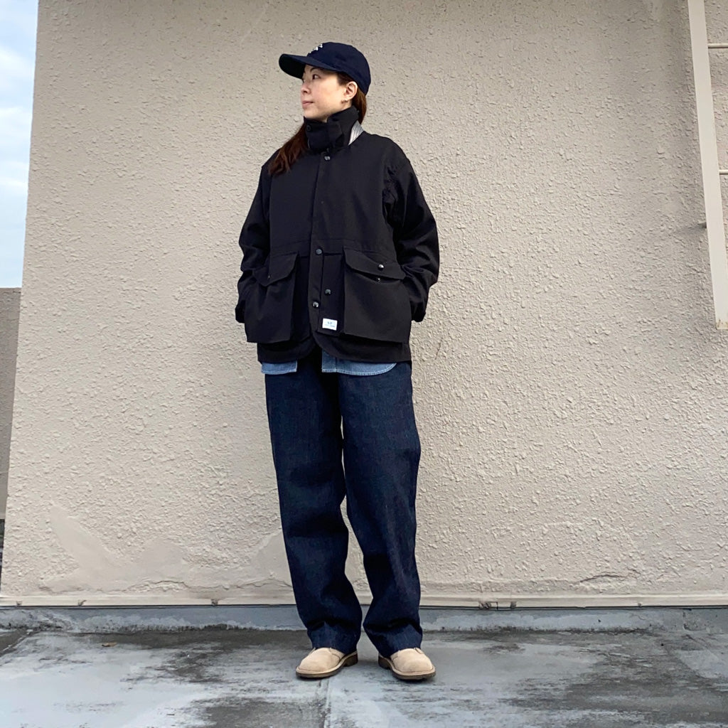 SASSAFRAS『CULTIVATOR JACKET(WOOL LIKE TROPICAL)』(BLACK)