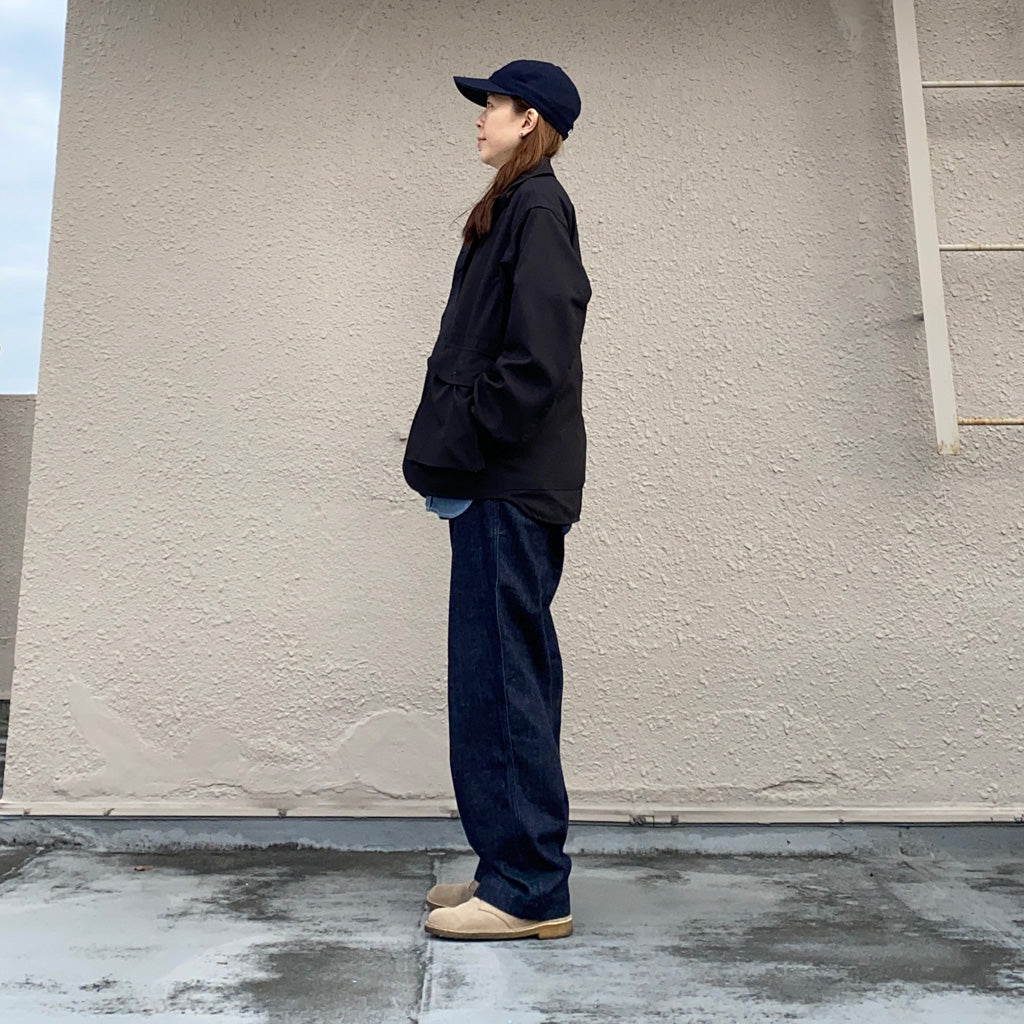 SASSAFRAS『CULTIVATOR JACKET(WOOL LIKE TROPICAL)』(BLACK)
