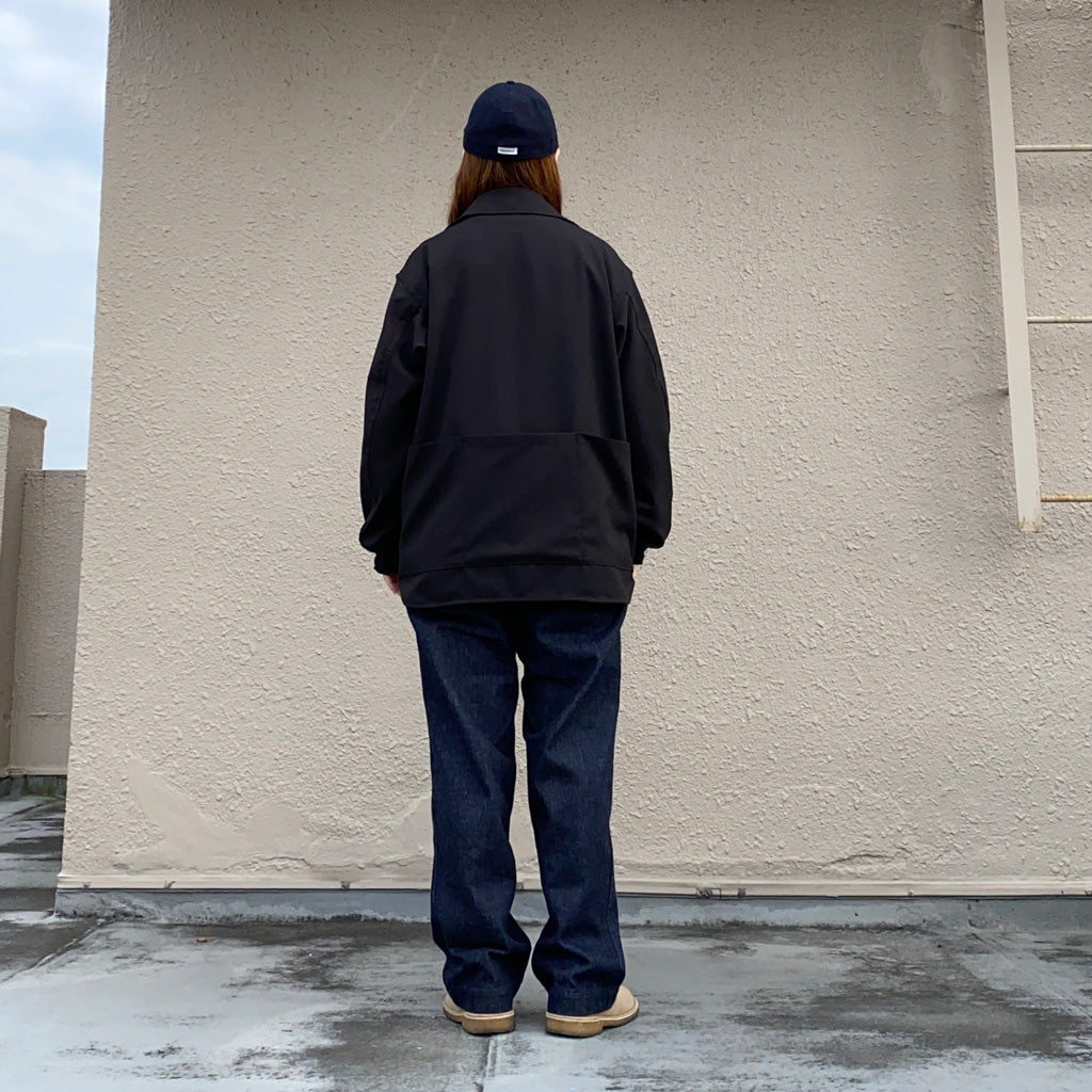 SASSAFRAS『CULTIVATOR JACKET(WOOL LIKE TROPICAL)』(BLACK)