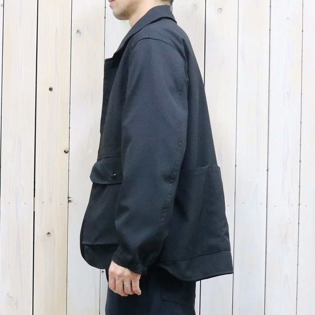 SASSAFRAS『CULTIVATOR JACKET(WOOL LIKE TROPICAL)』(BLACK)