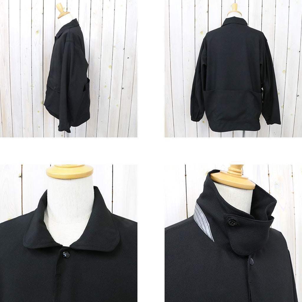 SASSAFRAS『CULTIVATOR JACKET(WOOL LIKE TROPICAL)』(BLACK)