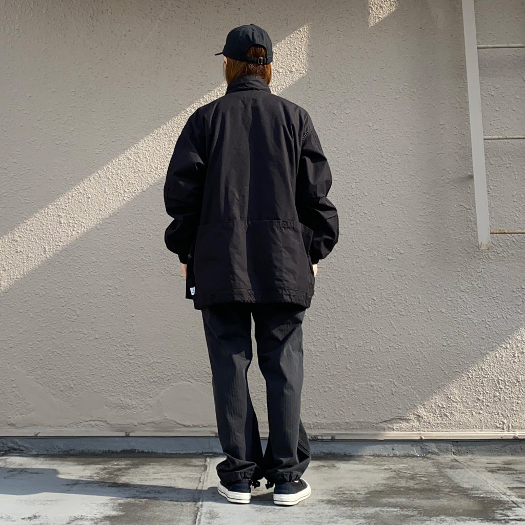 SASSAFRAS『DIGS CREW PROTECTIVE JACKET(C/N WEATHER)』(BLACK)