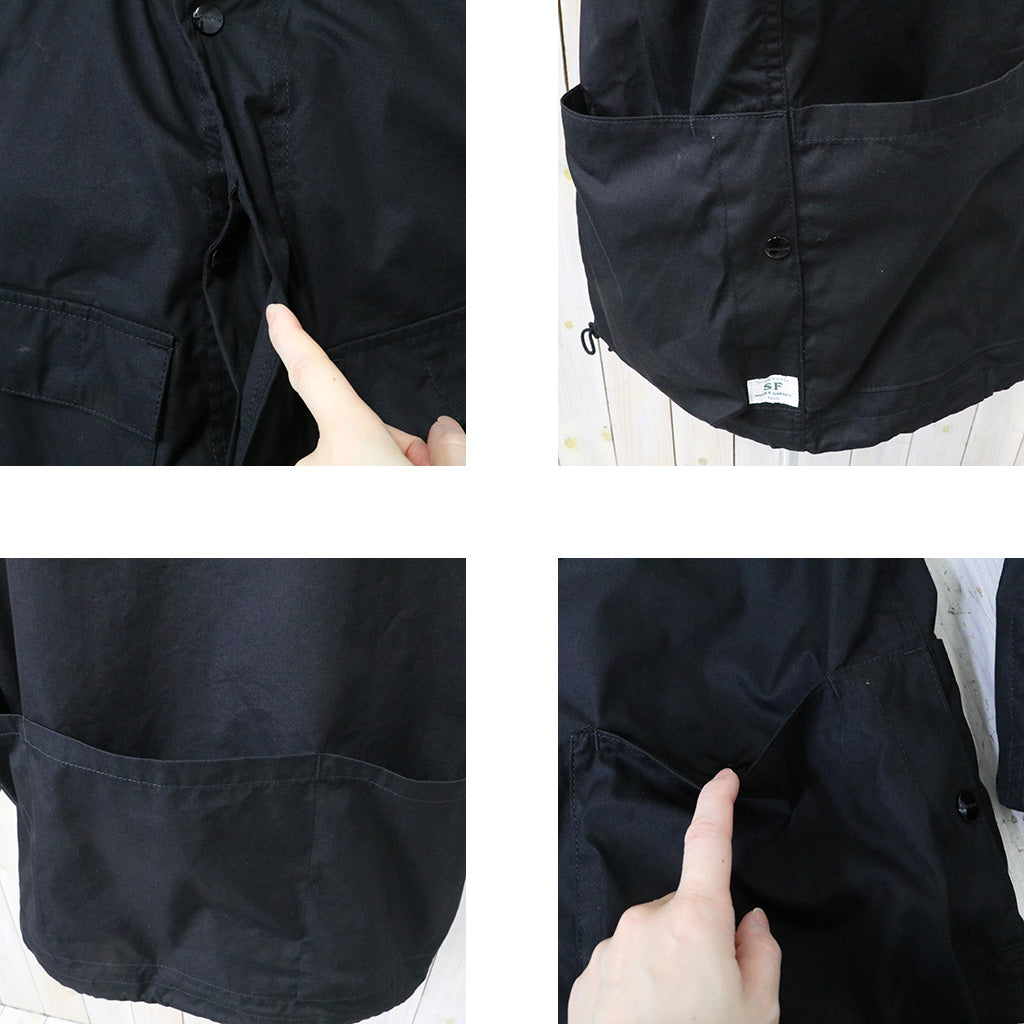 SASSAFRAS『DIGS CREW PROTECTIVE JACKET(C/N WEATHER)』(BLACK)