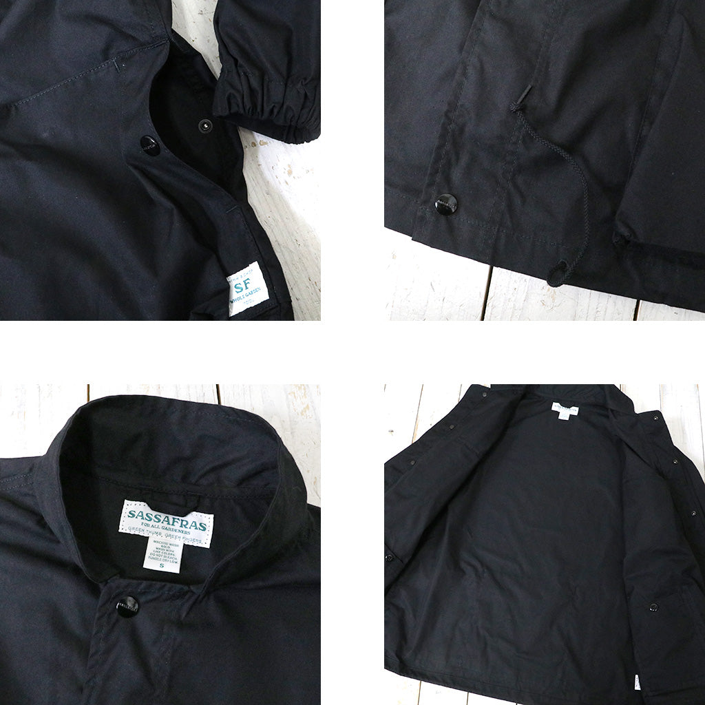 SASSAFRAS『DIGS CREW PROTECTIVE JACKET(C/N WEATHER)』(BLACK)