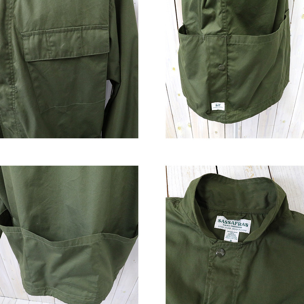 SASSAFRAS『DIGS CREW PROTECTIVE JACKET(C/N WEATHER)』(OLIVE)