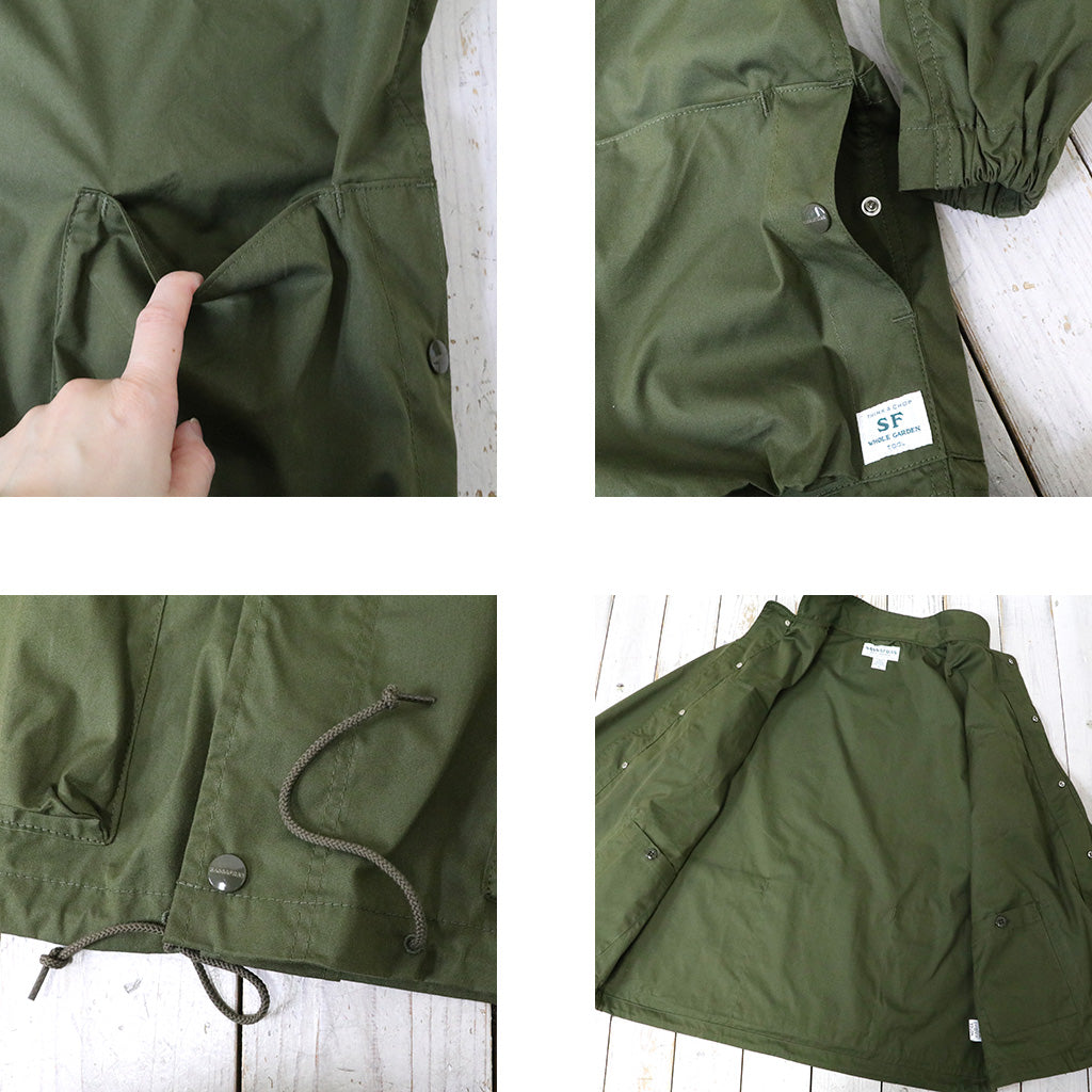 SASSAFRAS『DIGS CREW PROTECTIVE JACKET(C/N WEATHER)』(OLIVE)