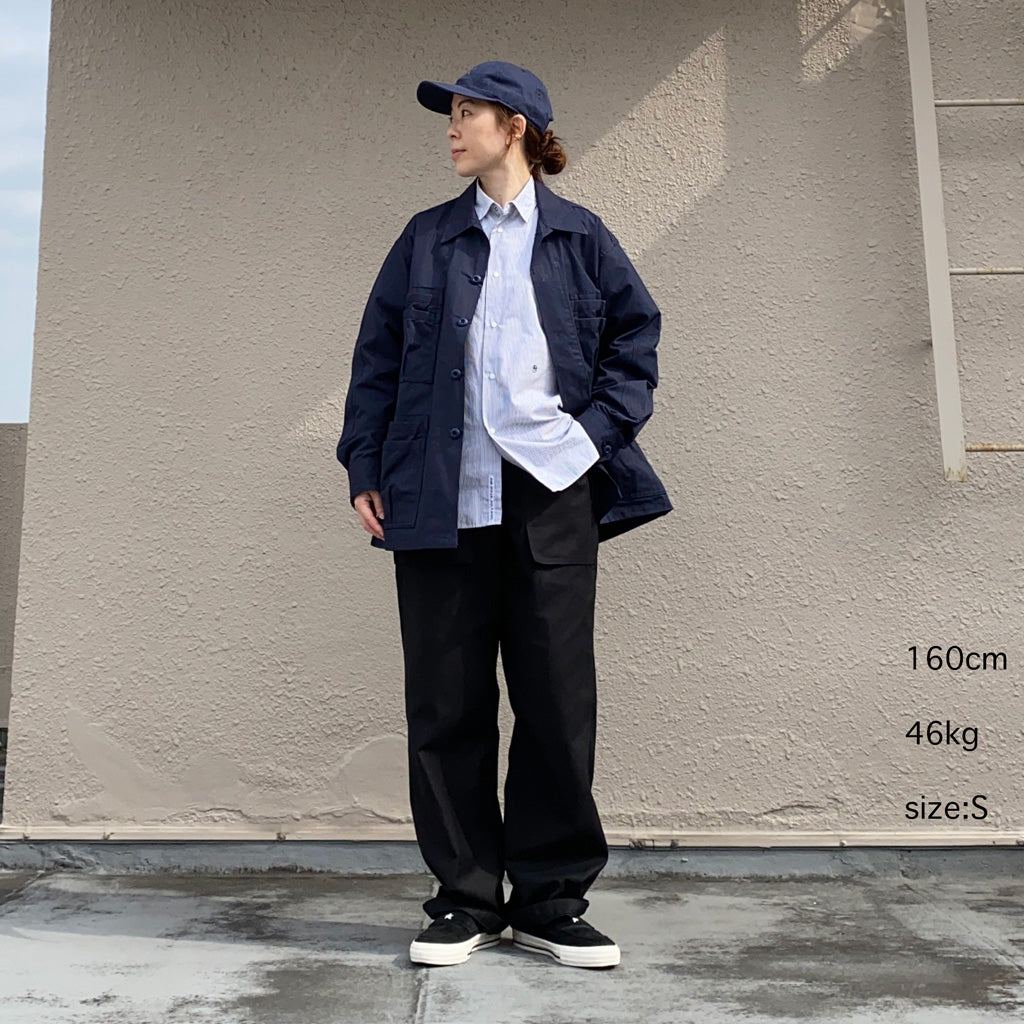 SASSAFRAS『FS CULTIVATOR PANTS(BACK SATIN)』(BLACK)