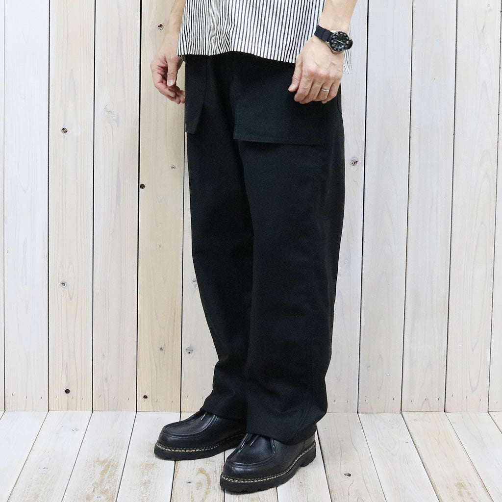 SASSAFRAS『FS CULTIVATOR PANTS(BACK SATIN)』(BLACK)