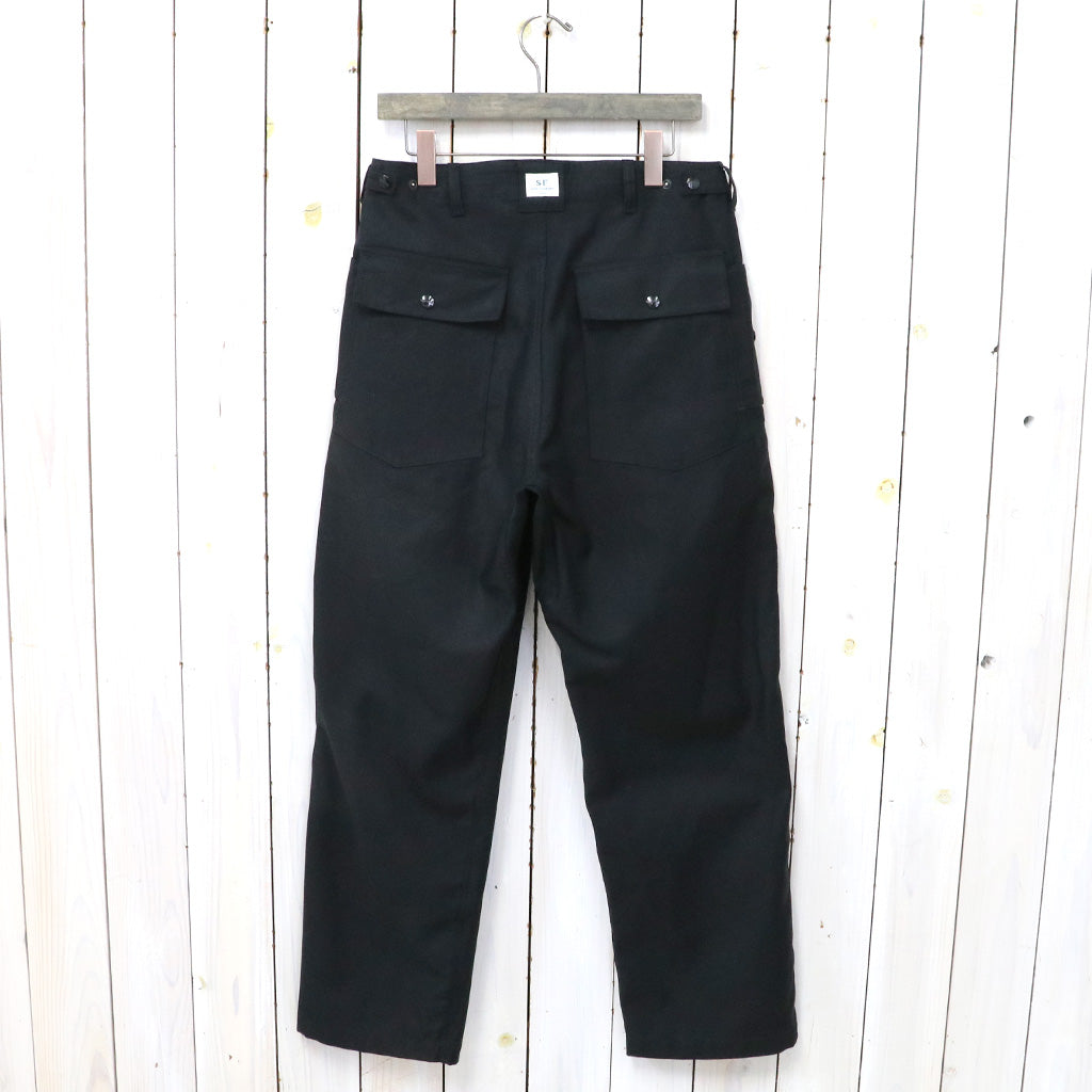 SASSAFRAS『FS CULTIVATOR PANTS(BACK SATIN)』(BLACK)
